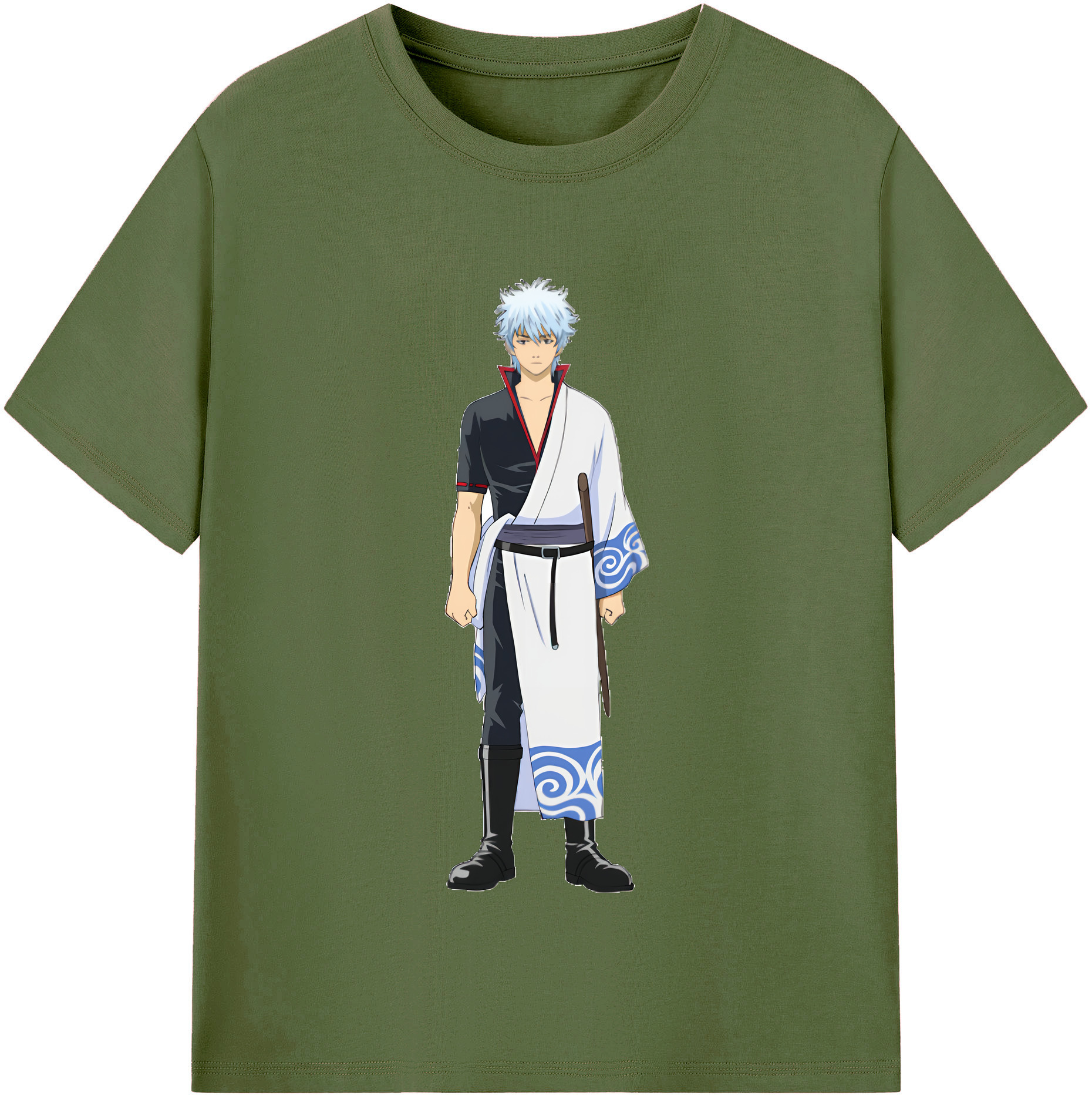 （画像用） ぎんたま 坂田銀時（さかたぎんとき） 神楽 志村新八（しむら しんぱち） GINTAMA Sakata Gintoki Kagura Shimura Shinpachi 綿100％半袖Tシャツ（フロントプリント）